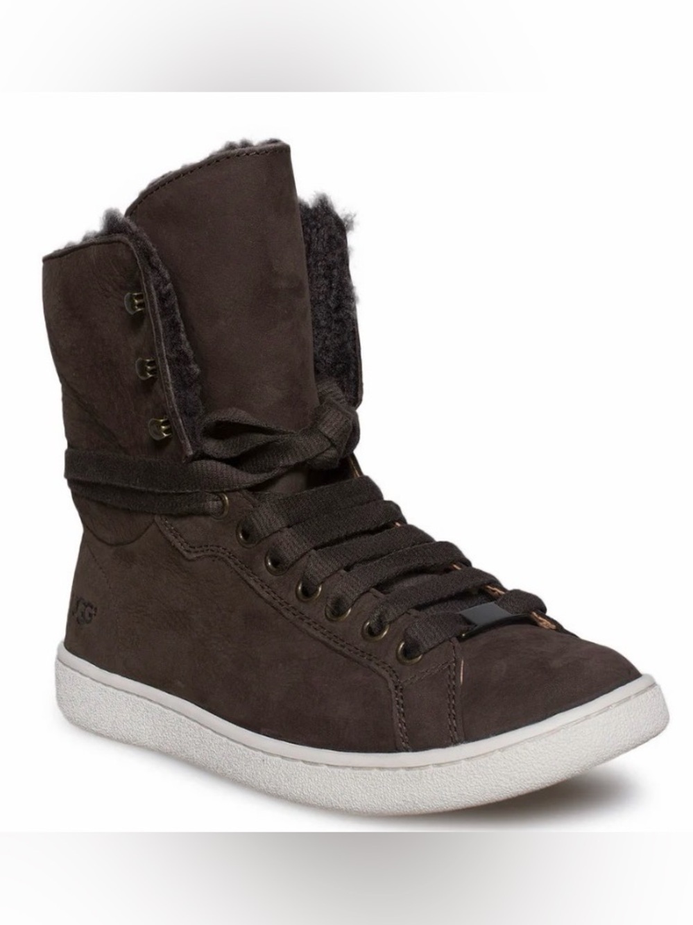 Ugg Starlyn Women’s Sneaker Boots Suede Nubuck Chocolate Brown Size 6.5